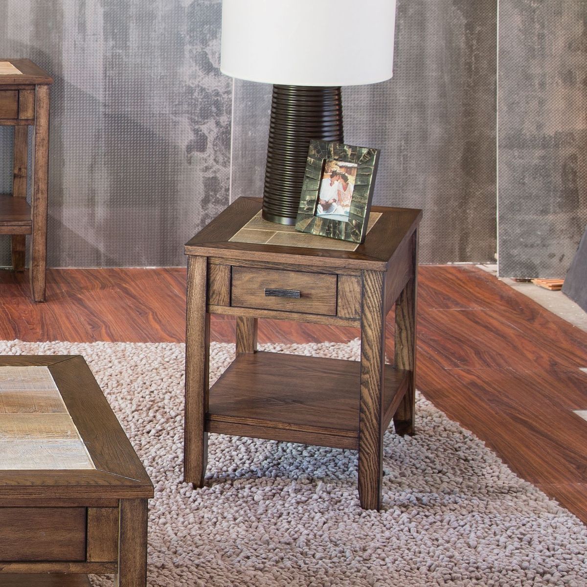 Liberty Furniture Mesa Valley Chair Side Table in Tobacco - Luxury Home Furniture (MI)