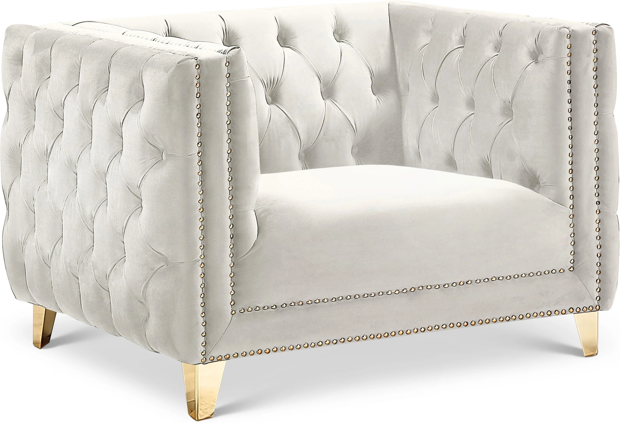 Michelle Cream Velvet Chair