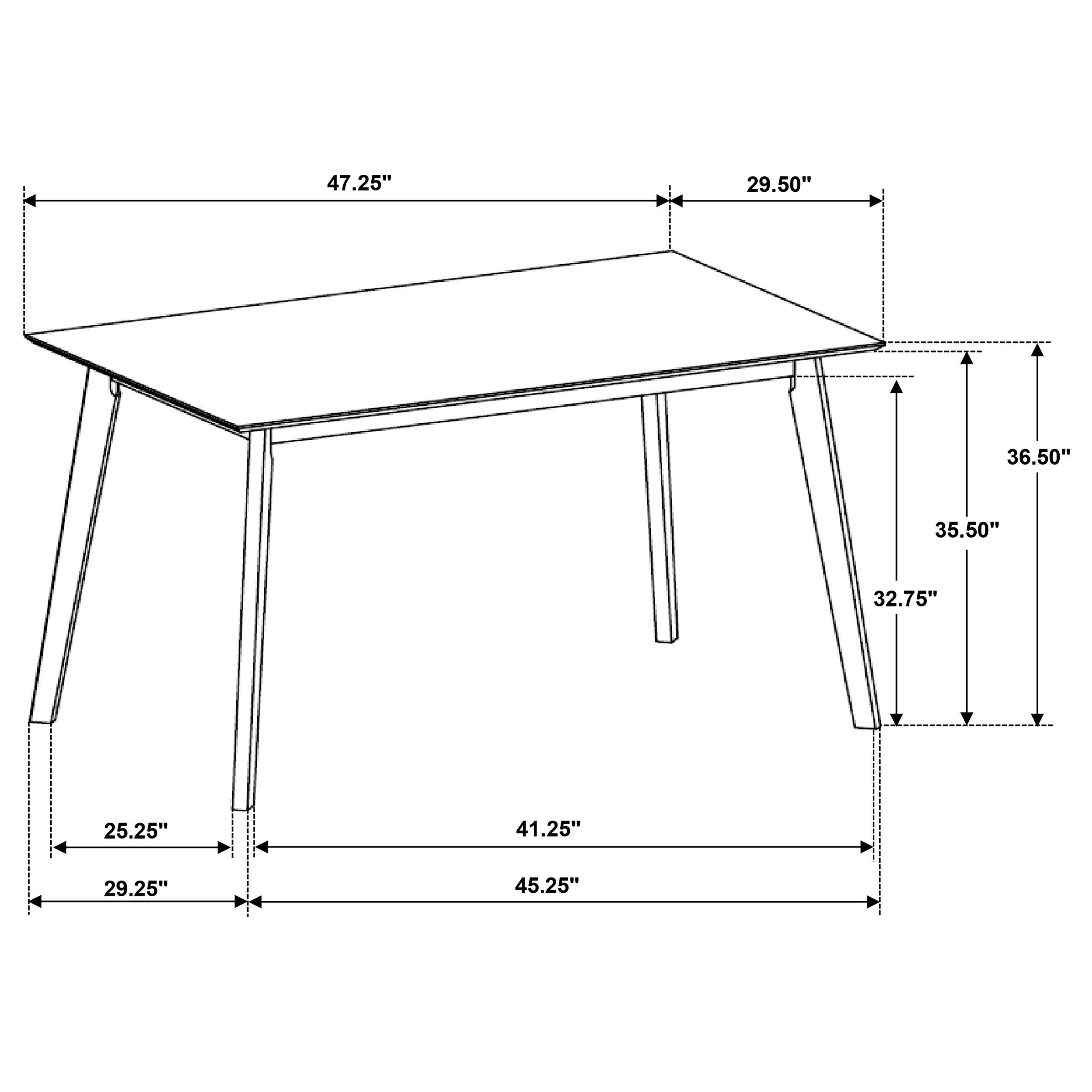 Robbie 5 Pc Counter Height Dining Set - Luxury Home Furniture (MI)
