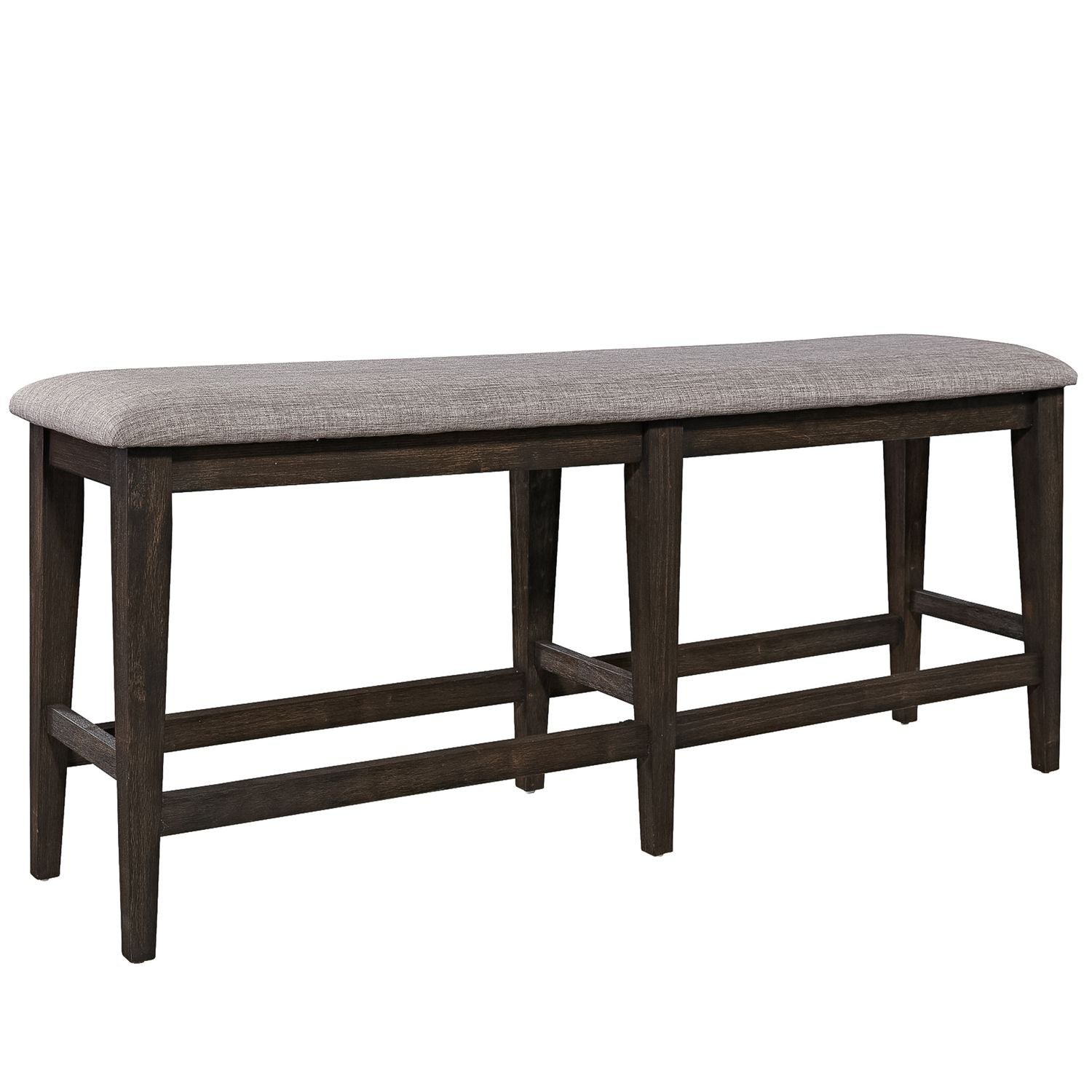 Double Bridge Counter Bench (RTA) in Dark Chestnut - Luxury Home Furniture (MI)