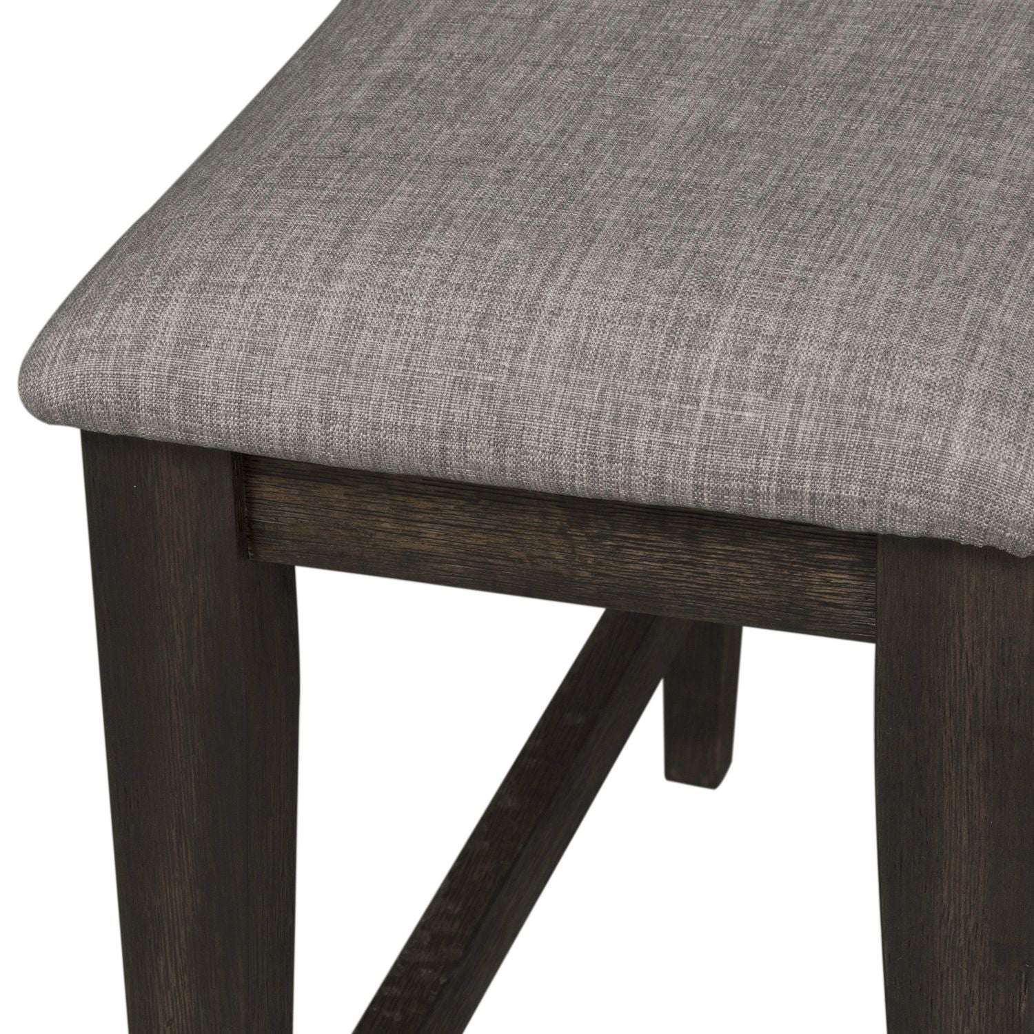 Double Bridge Counter Bench (RTA) in Dark Chestnut - Luxury Home Furniture (MI)