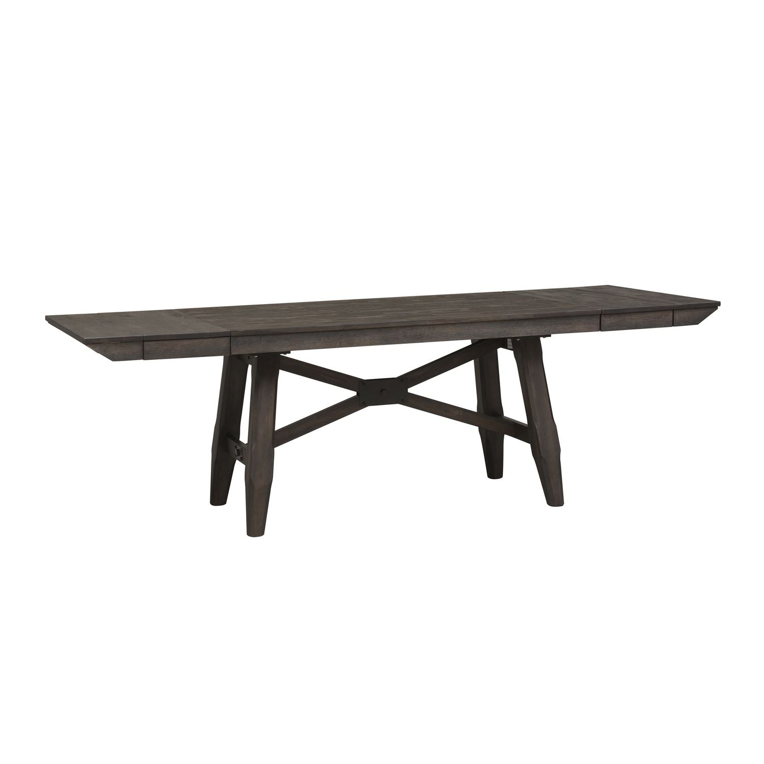 Double Bridge 6 Piece Trestle Table Set - Luxury Home Furniture (MI)