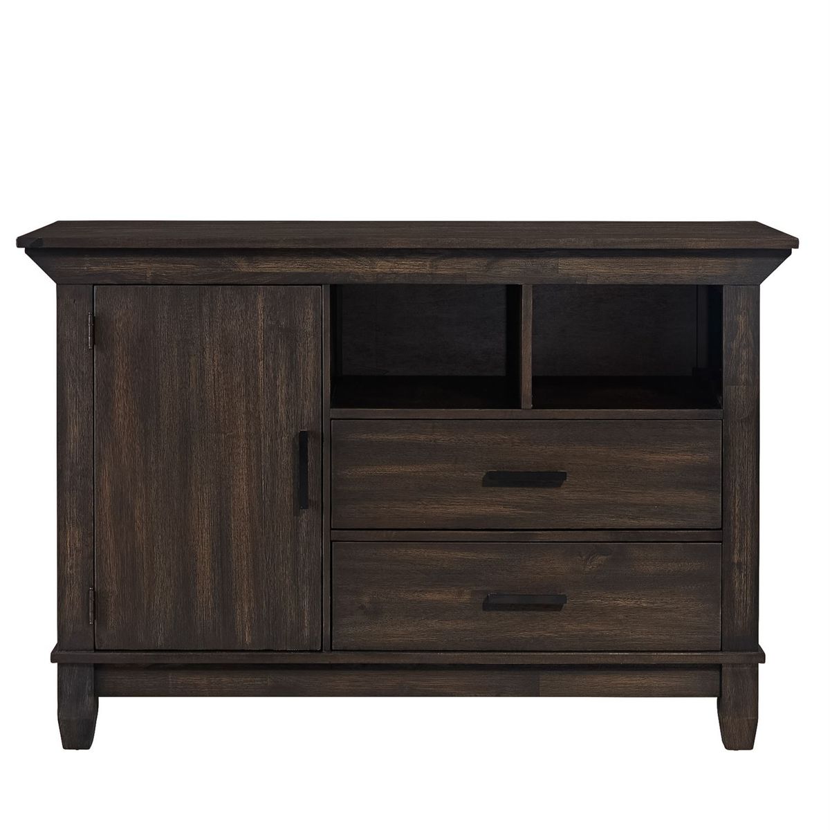 Liberty Furniture Double Bridge Sideboard in Dark Chestnut - Luxury Home Furniture (MI)