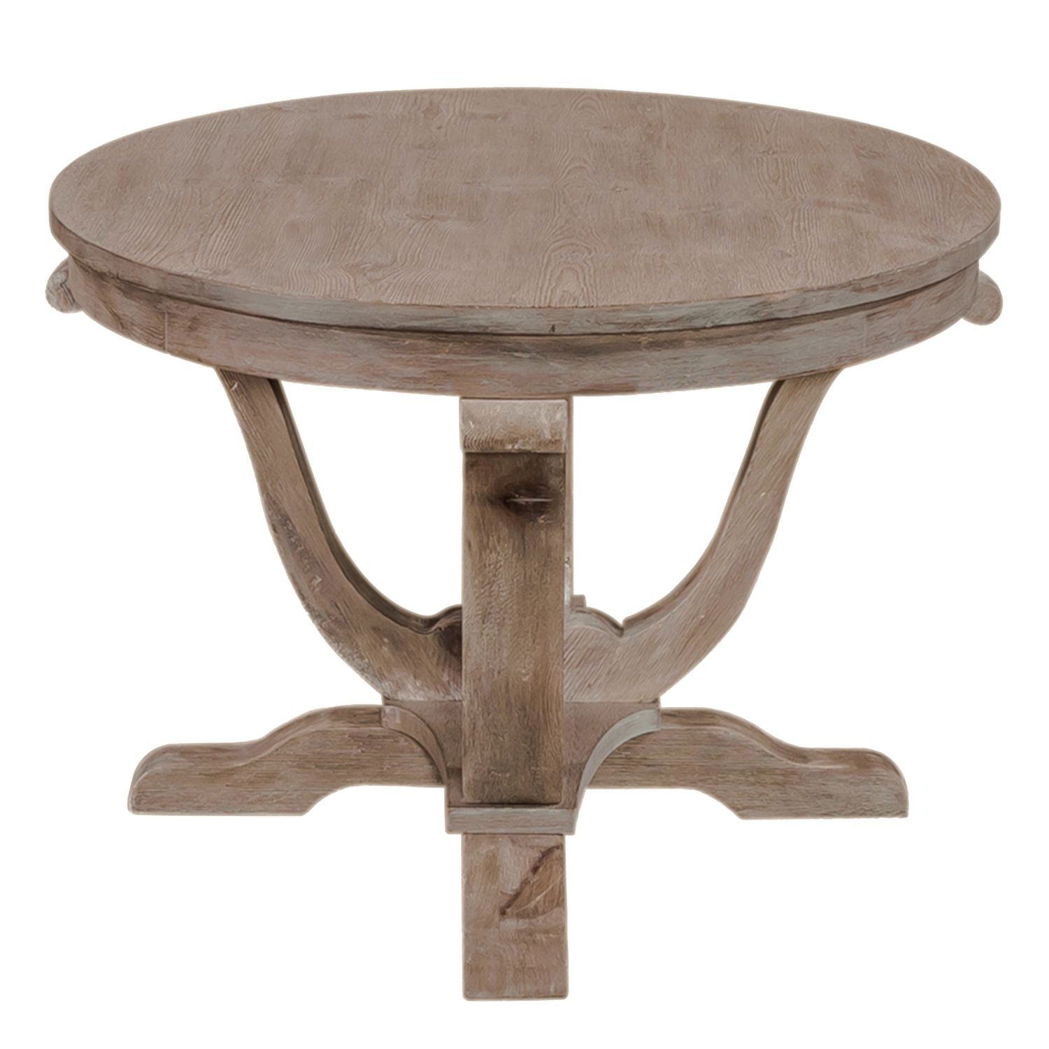 Greystone Mill Oval Cocktail Table in Stone White - Luxury Home Furniture (MI)