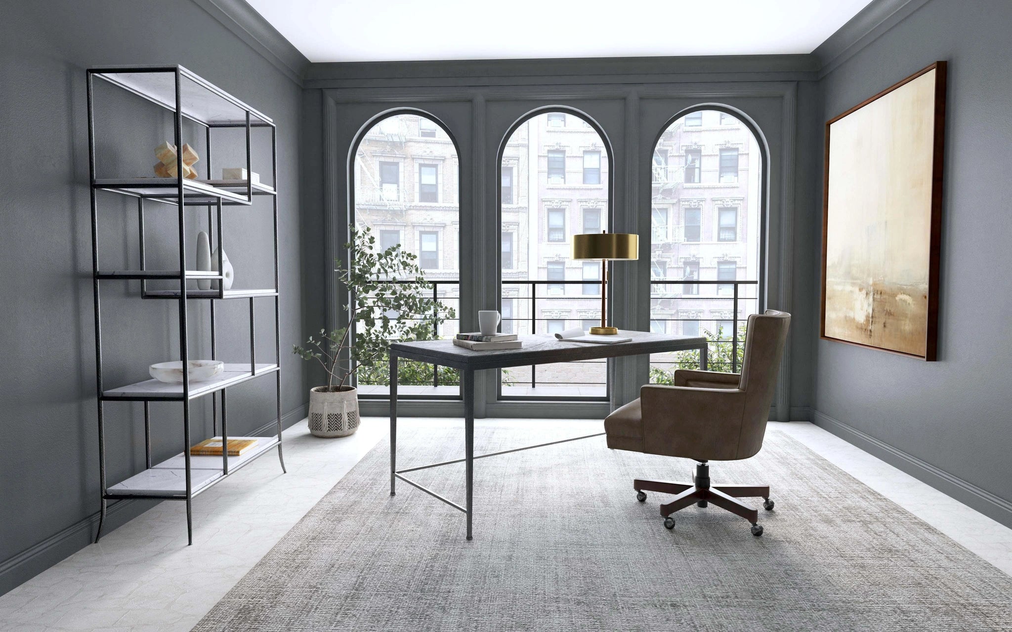 Commerce & Market Metal Desk