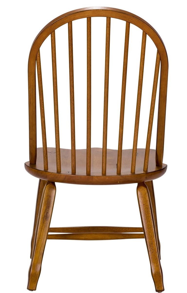 Liberty Furniture Treasures Bow Back Side Chair in Oak (Set of 2) - Luxury Home Furniture (MI)