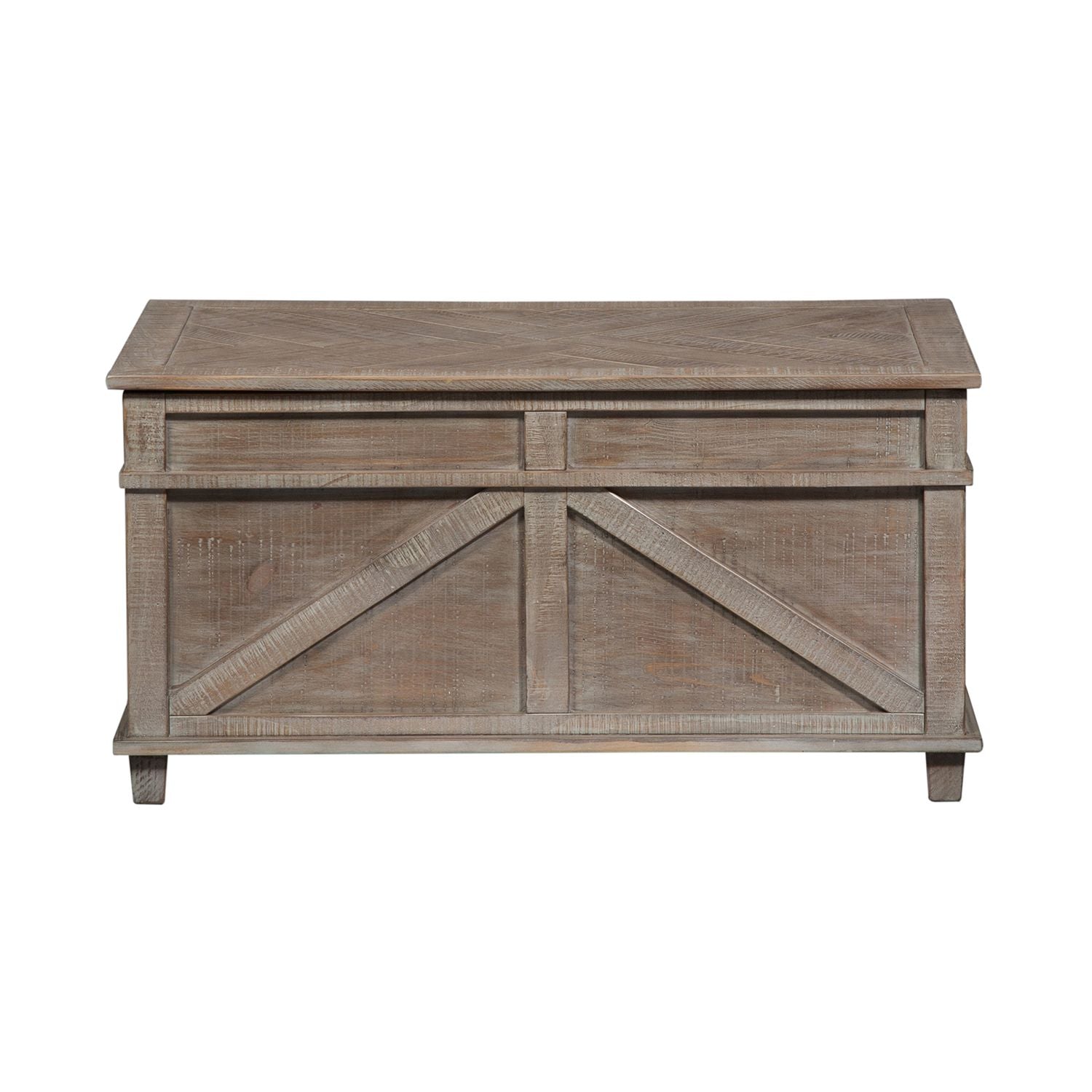Parkland Falls Storage Trunk in Weathered Taupe - Luxury Home Furniture (MI)