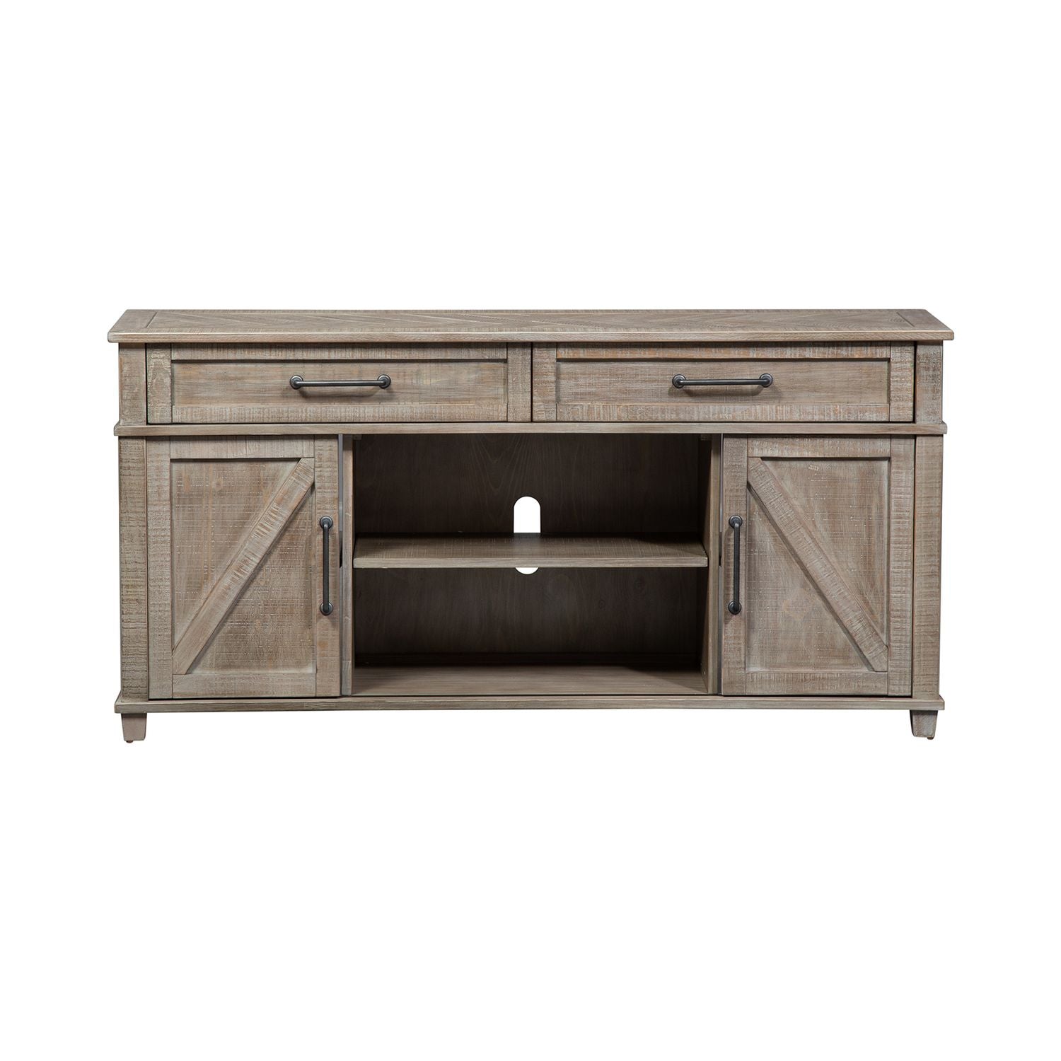 Parkland Falls Sofa Table in Weathered Taupe - Luxury Home Furniture (MI)