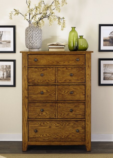 Liberty Furniture Grandpa's Cabin Chest in Age Oak - Luxury Home Furniture (MI)