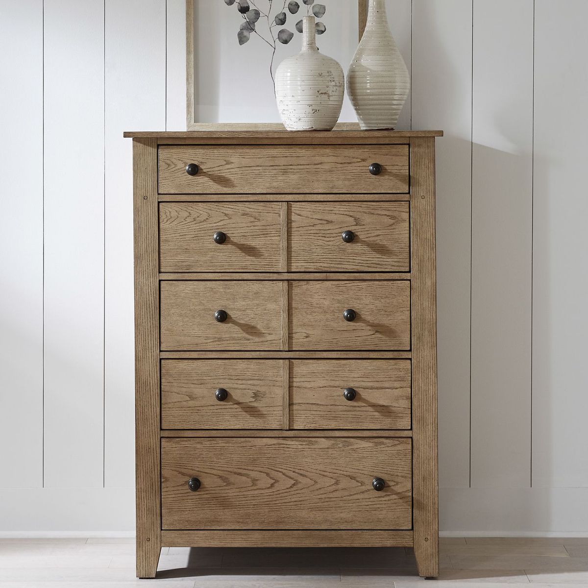 Liberty Furniture Grandpas Cabin 5 Drawer Chest in Sandstone - Luxury Home Furniture (MI)