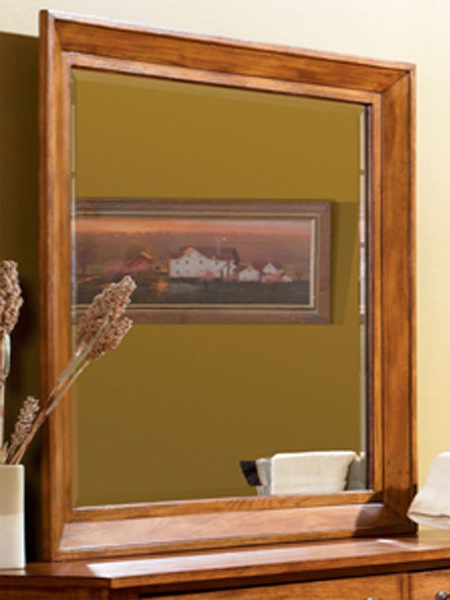 Liberty Furniture Grandpa's Cabin Mirror in Age Oak - Luxury Home Furniture (MI)