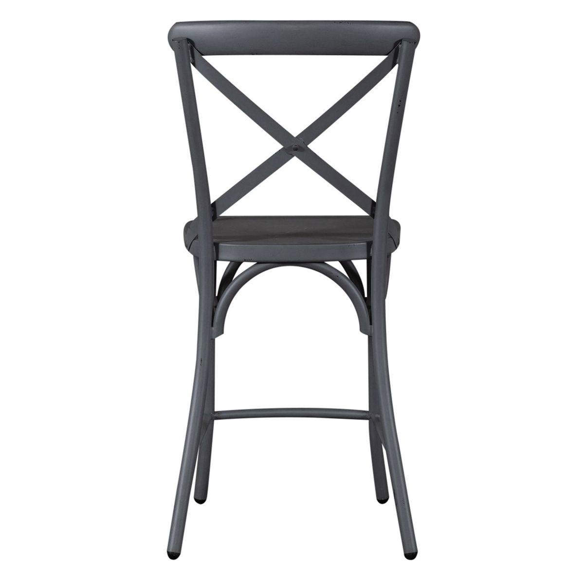 Liberty Furniture Vintage Series X Back Counter Chair in Grey - Luxury Home Furniture (MI)