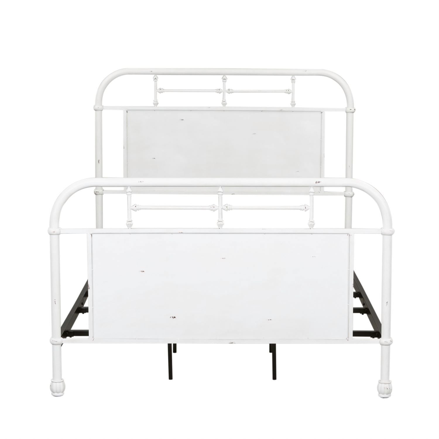 Vintage Series Twin Metal Bed in Antique White - Luxury Home Furniture (MI)