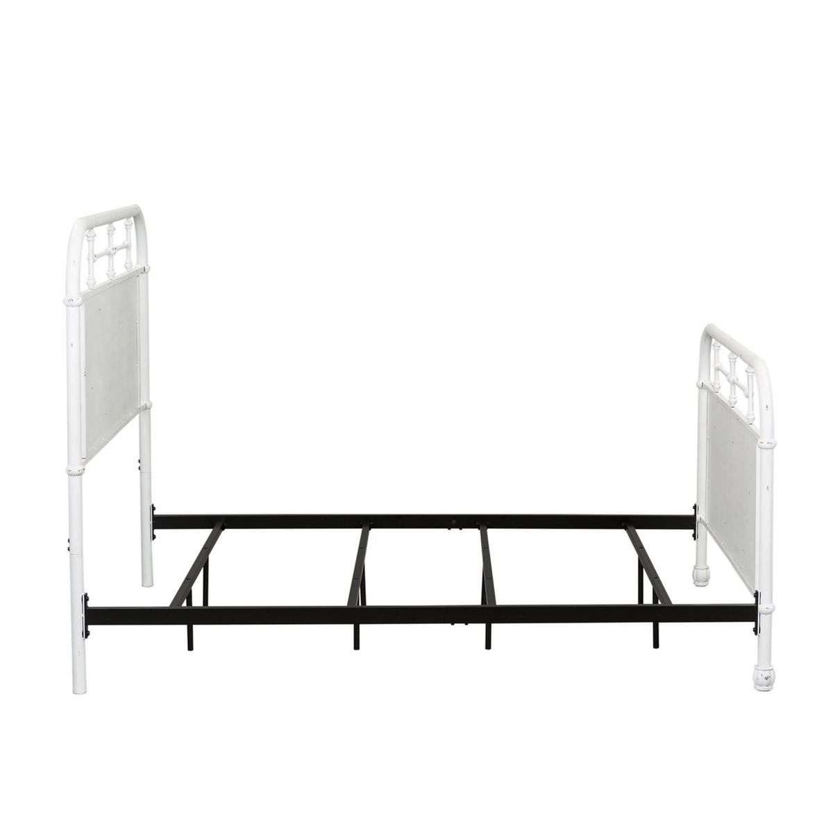 Liberty Furniture Vintage Series Twin Metal Bed in Antique White - Luxury Home Furniture (MI)