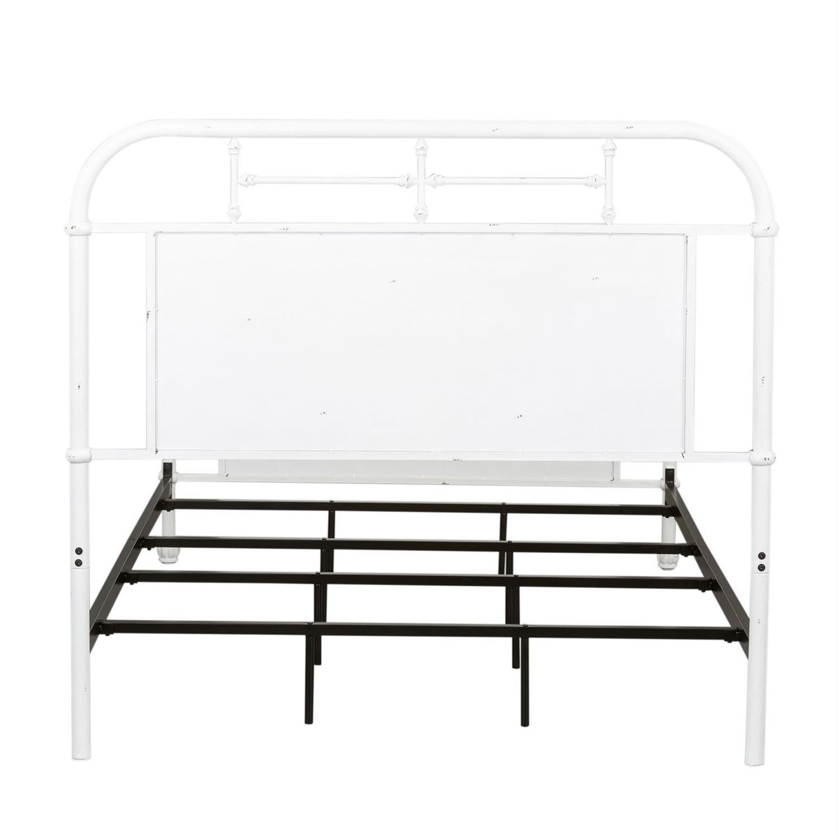 Liberty Furniture Vintage Series Twin Metal Bed in Antique White - Luxury Home Furniture (MI)