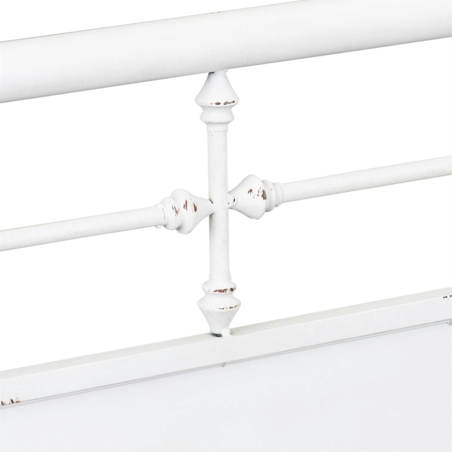 Vintage Series Twin Metal Bed in Antique White - Luxury Home Furniture (MI)