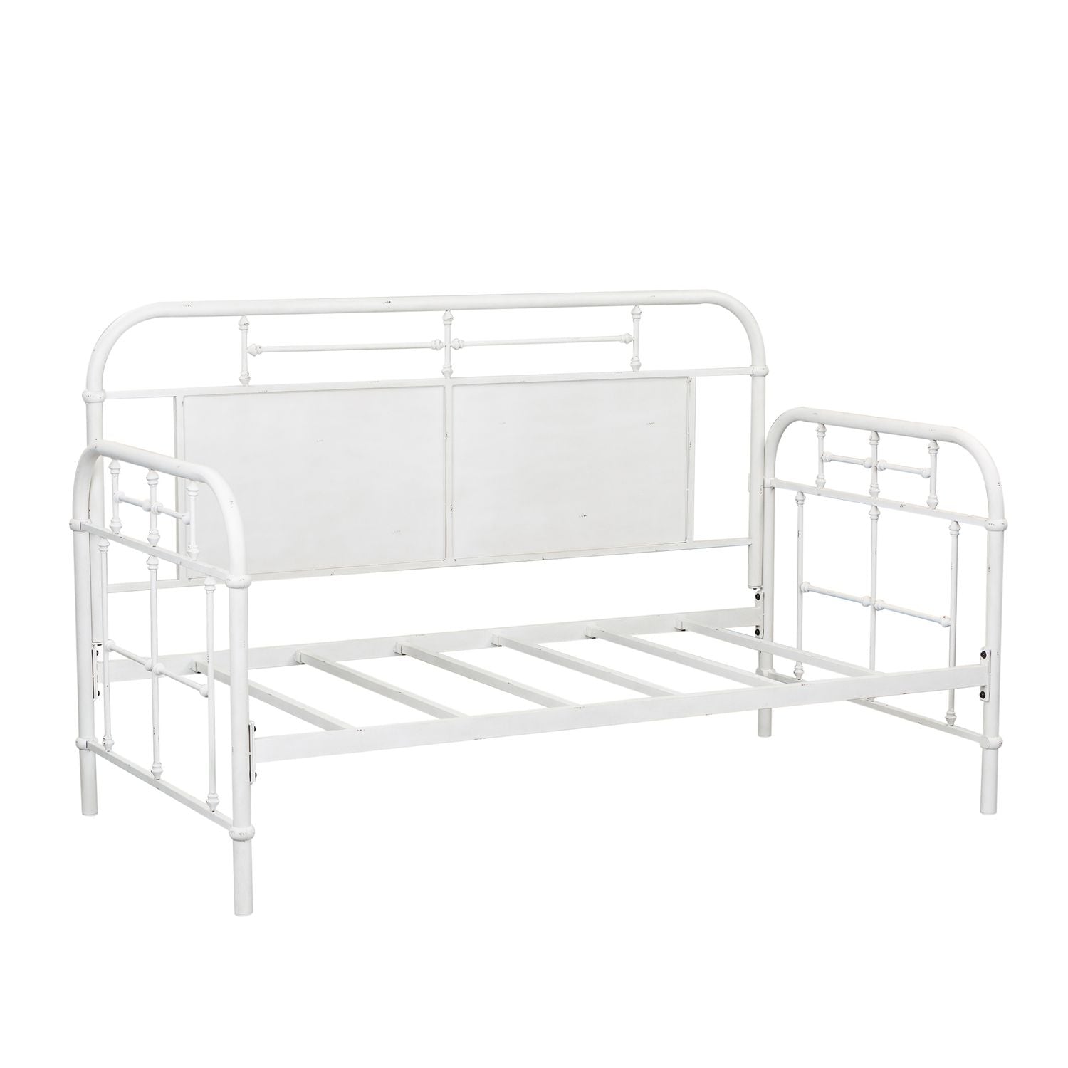 Vintage Series Twin Metal Bed in Antique White - Luxury Home Furniture (MI)