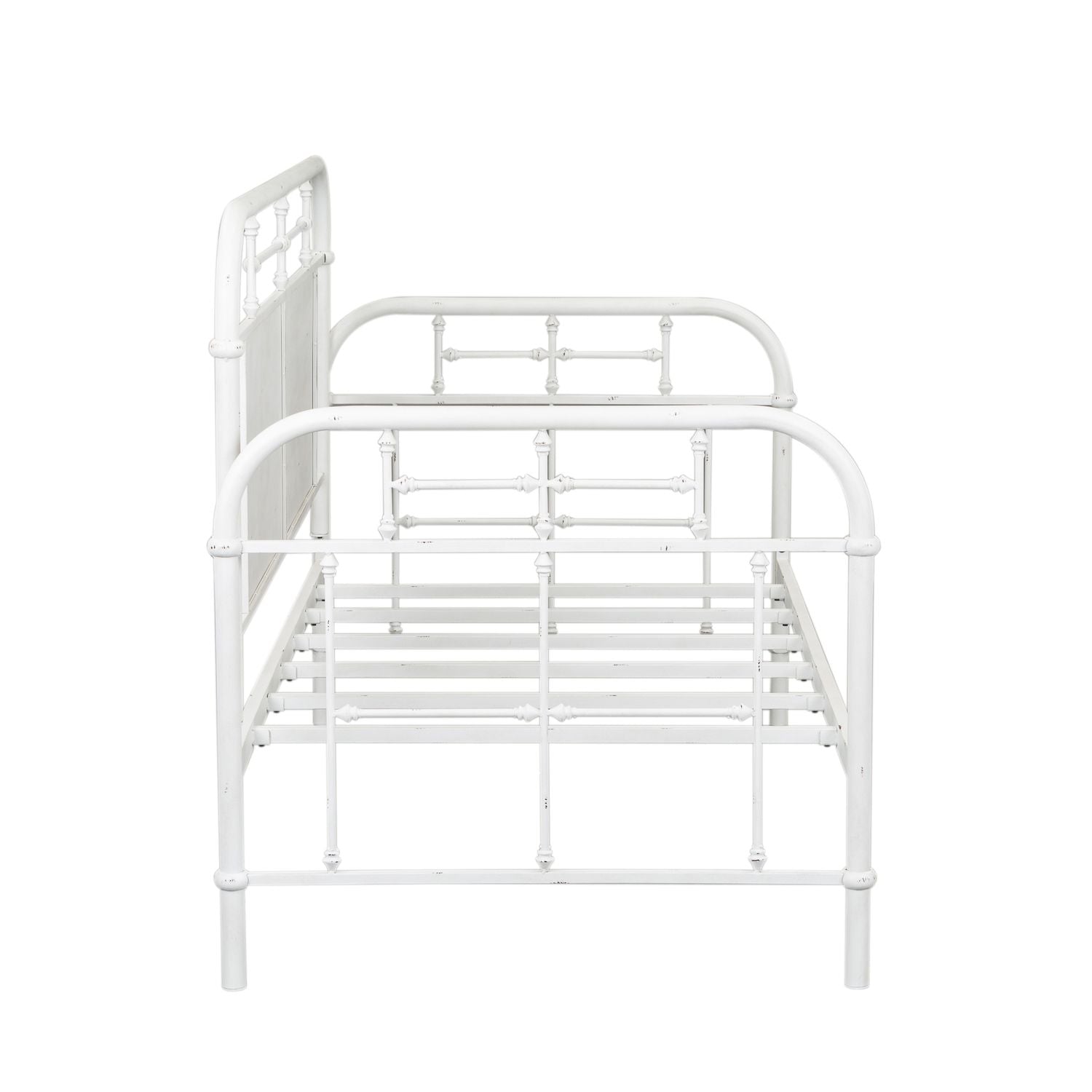 Vintage Series Twin Metal Bed in Antique White - Luxury Home Furniture (MI)
