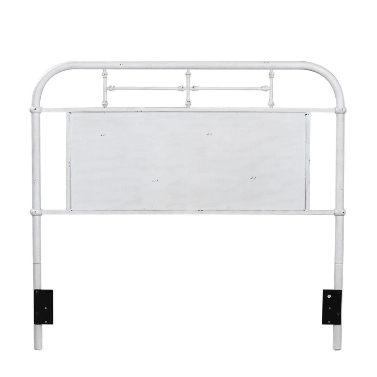 Liberty Furniture Vintage Series Queen Metal Headboard in Antique White image