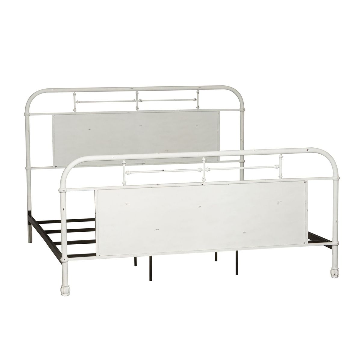Liberty Furniture Vintage Series Queen Metal Bed in Antique White image