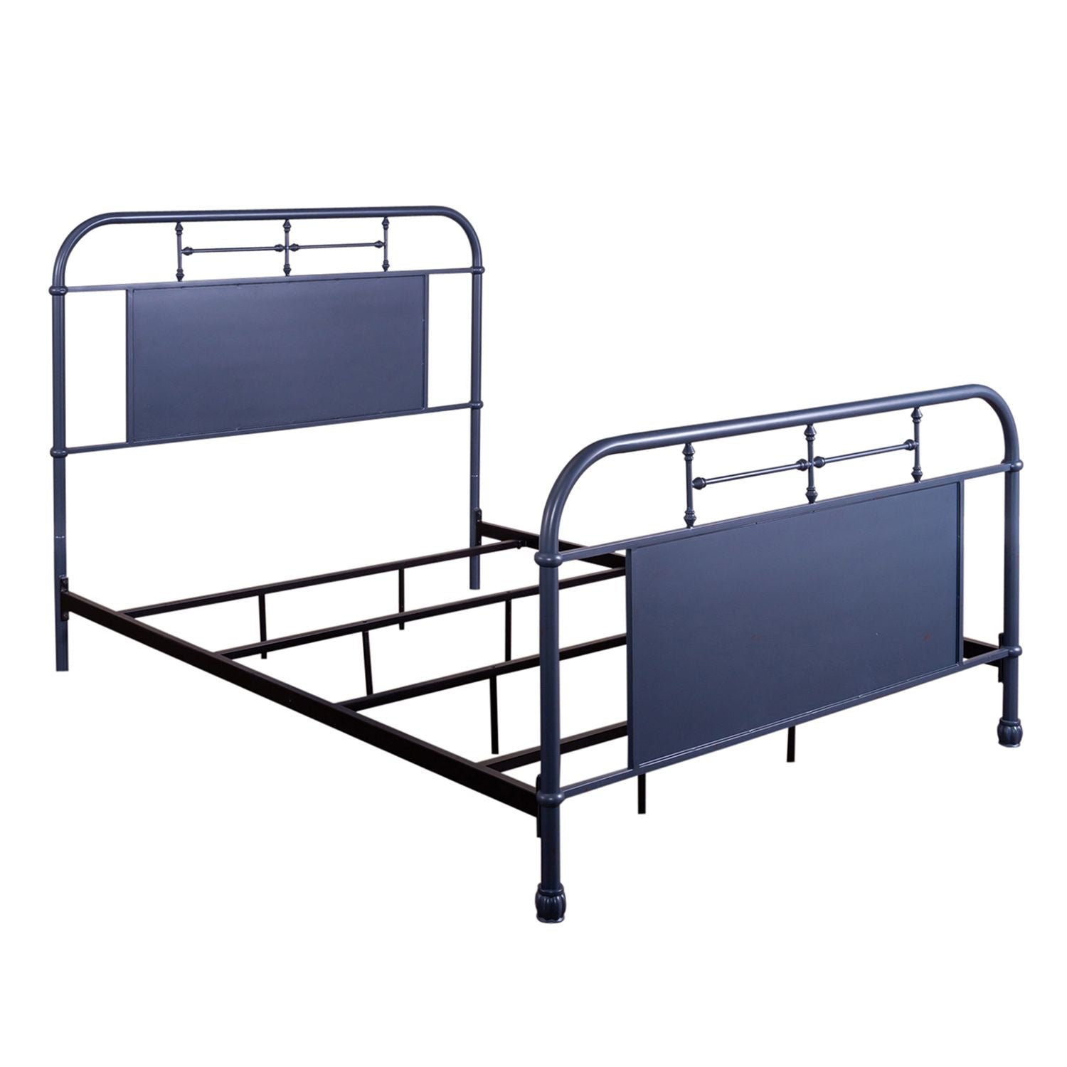 Vintage Series Queen Metal Bed in Navy - Luxury Home Furniture (MI)