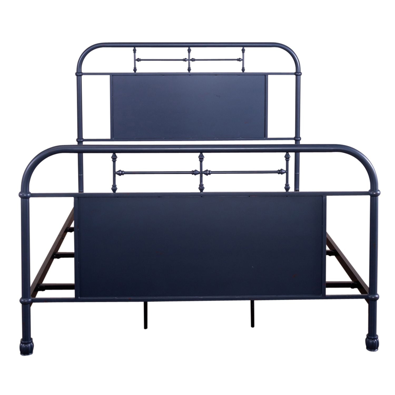 Vintage Series Queen Metal Bed in Navy - Luxury Home Furniture (MI)