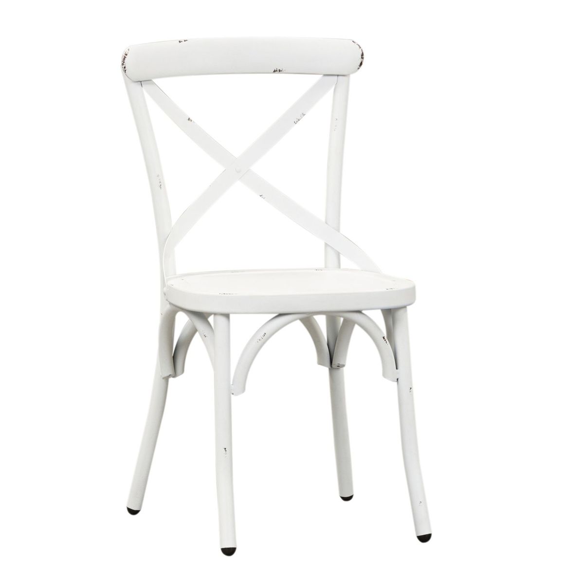 Liberty Furniture Vintage Series X Back Side Chair in Antique White (Set of 2) - Luxury Home Furniture (MI)