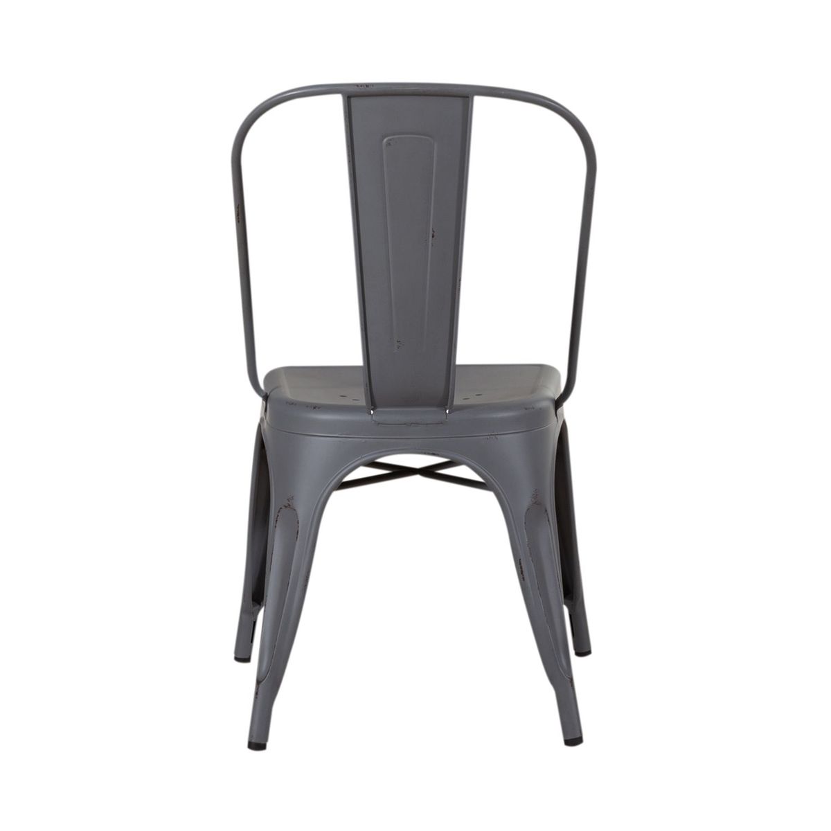 Liberty Furniture Vintage Series Bow Back Side Chair in Grey (Set of 2) - Luxury Home Furniture (MI)