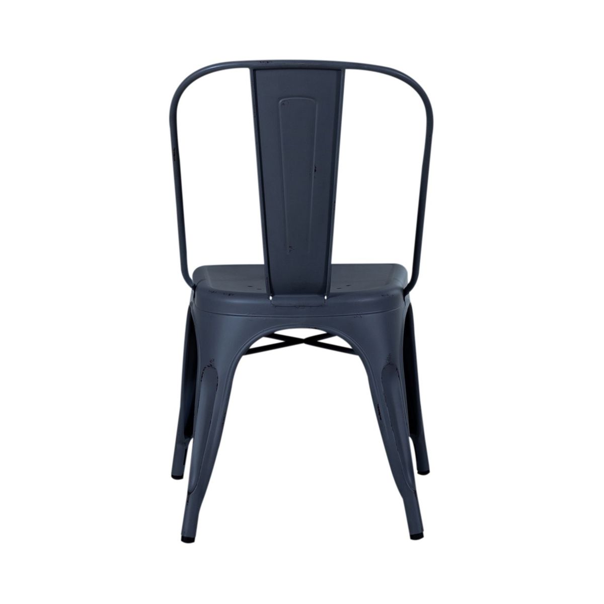 Liberty Furniture Vintage Series Bow Back Side Chair in Navy (Set of 2) - Luxury Home Furniture (MI)
