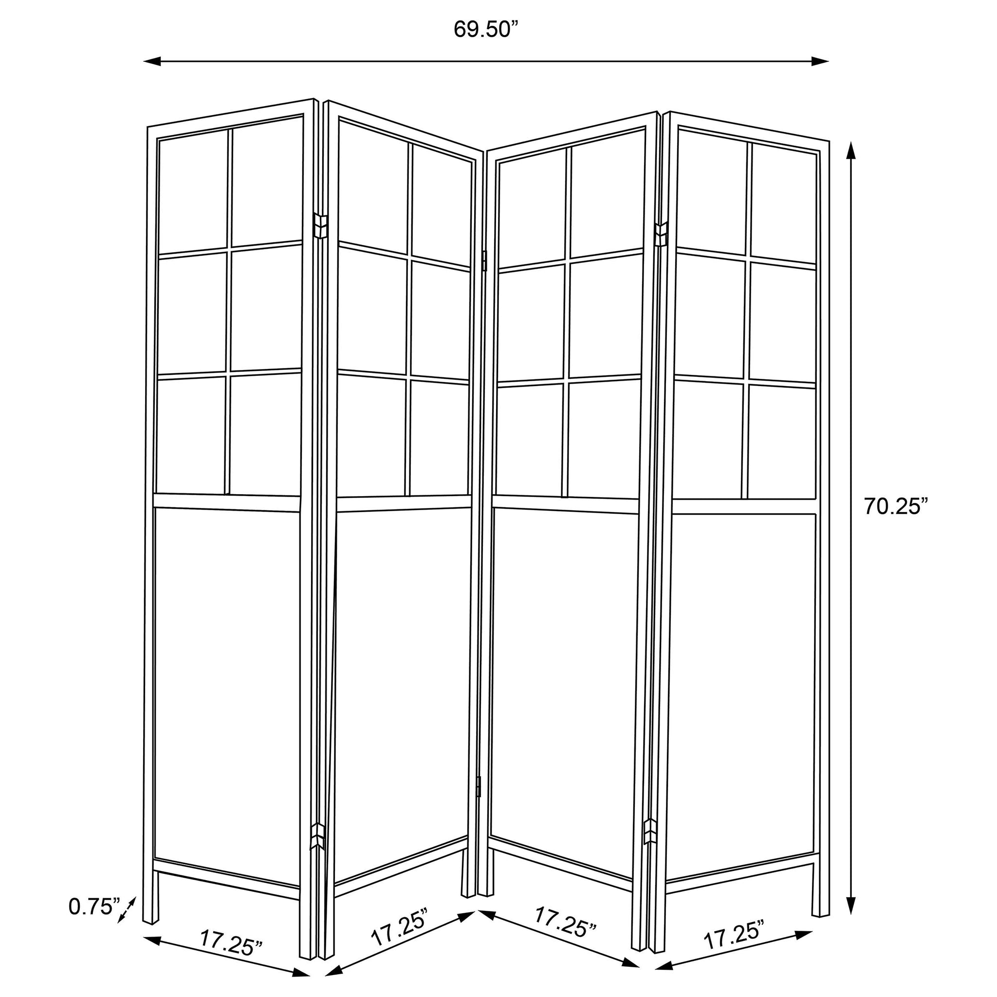 Edwards Four-Panel Room Divider