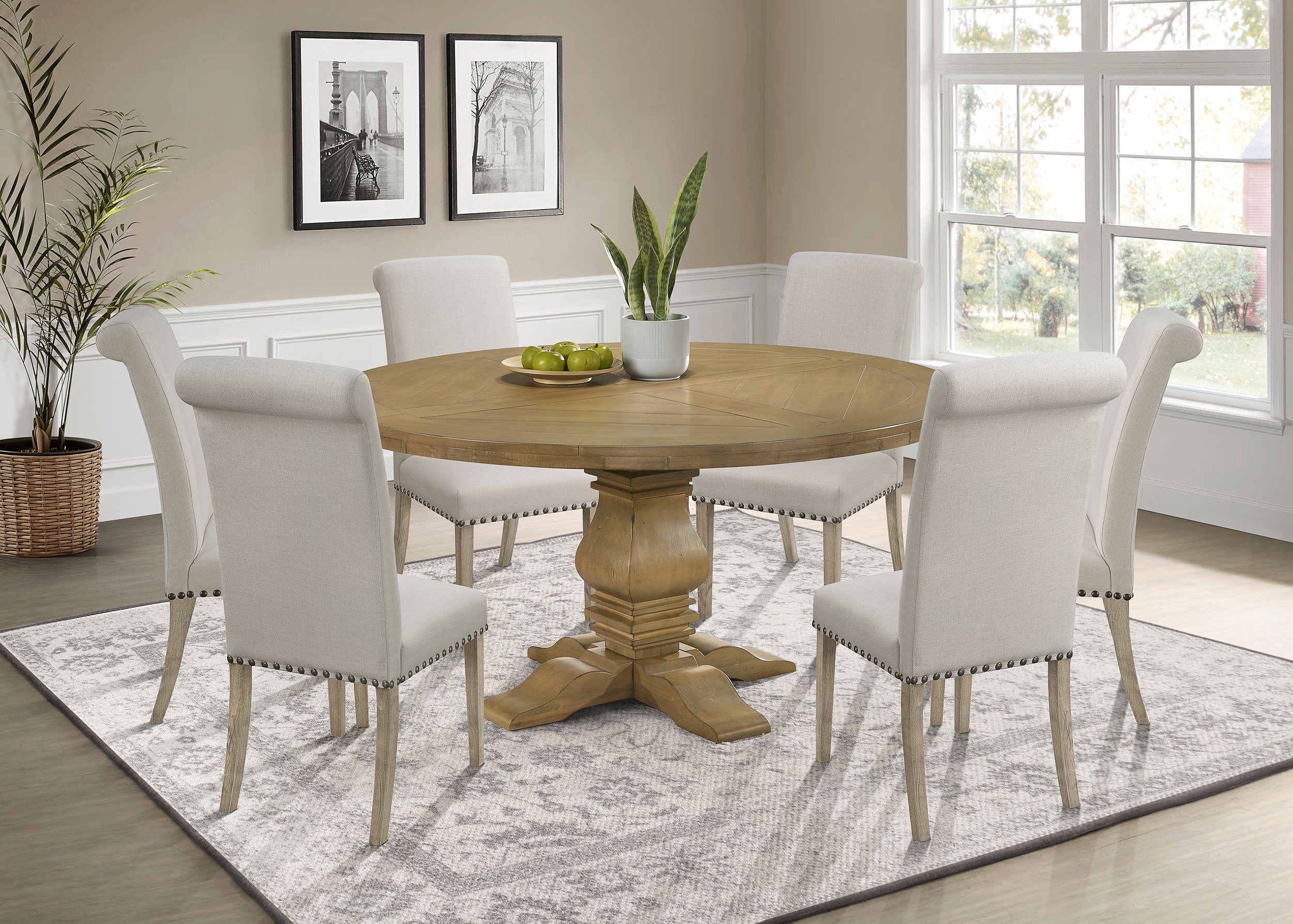 Florence 7 Pc Dining Set - Luxury Home Furniture (MI)