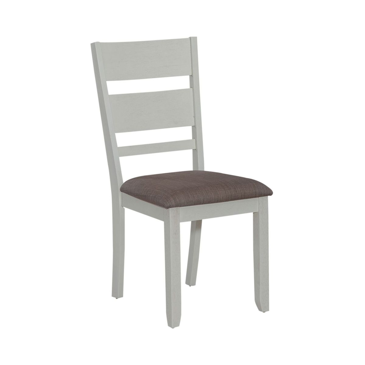 Liberty Furniture Brook Bay Slat Back Uph Side Chair (Set of 2) in Textured White image