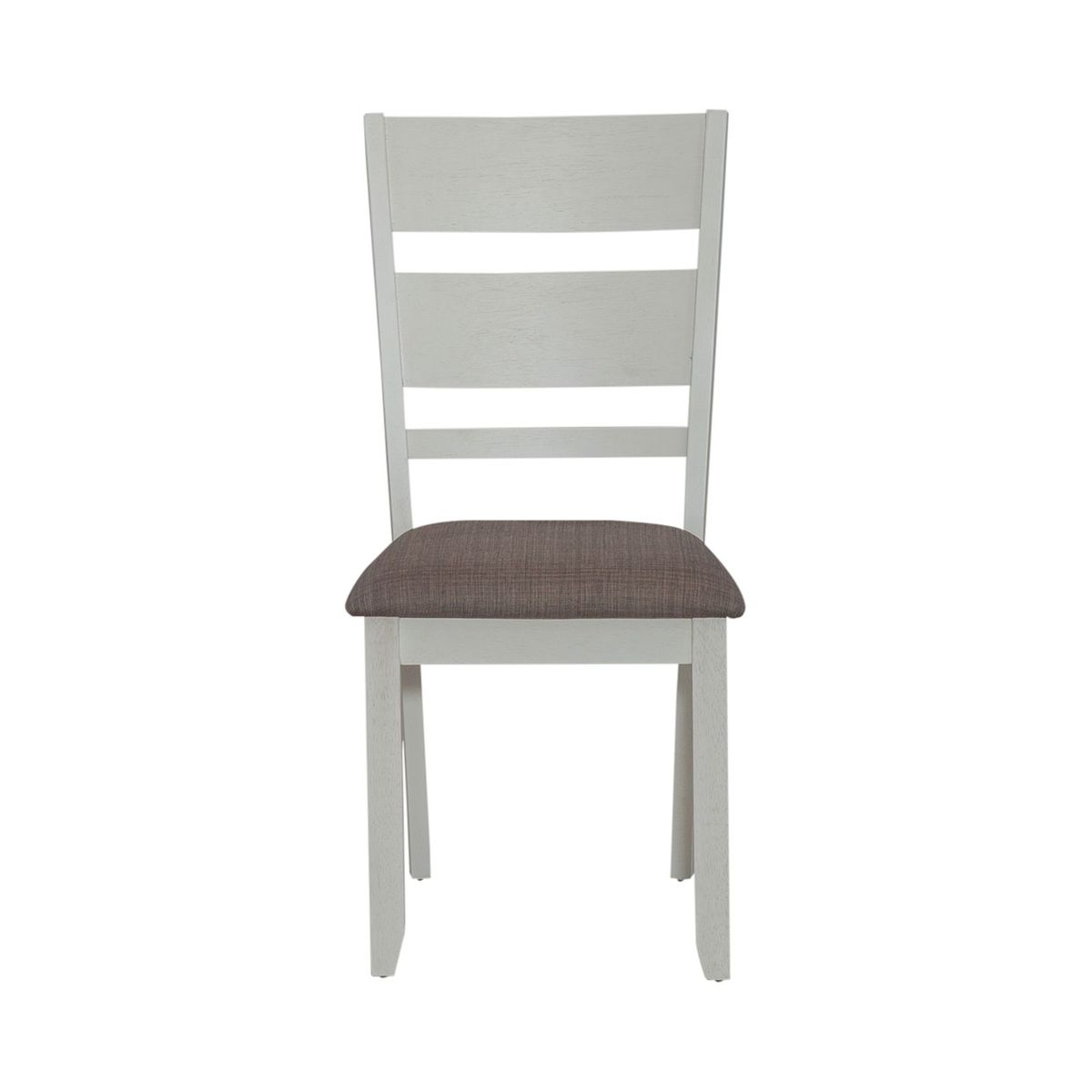 Liberty Furniture Brook Bay Slat Back Uph Side Chair (Set of 2) in Textured White