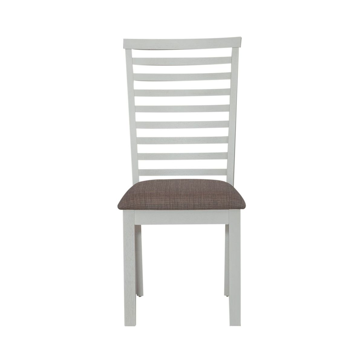 Liberty Furniture Brook Bay Uph Ladder Back Side Chair (Set of 2) in Textured White - Luxury Home Furniture (MI)