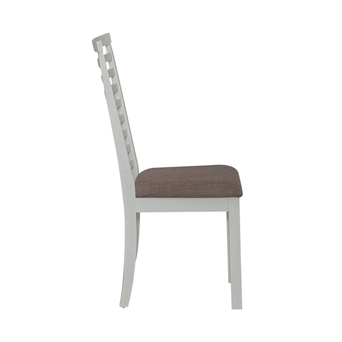 Liberty Furniture Brook Bay Uph Ladder Back Side Chair (Set of 2) in Textured White - Luxury Home Furniture (MI)