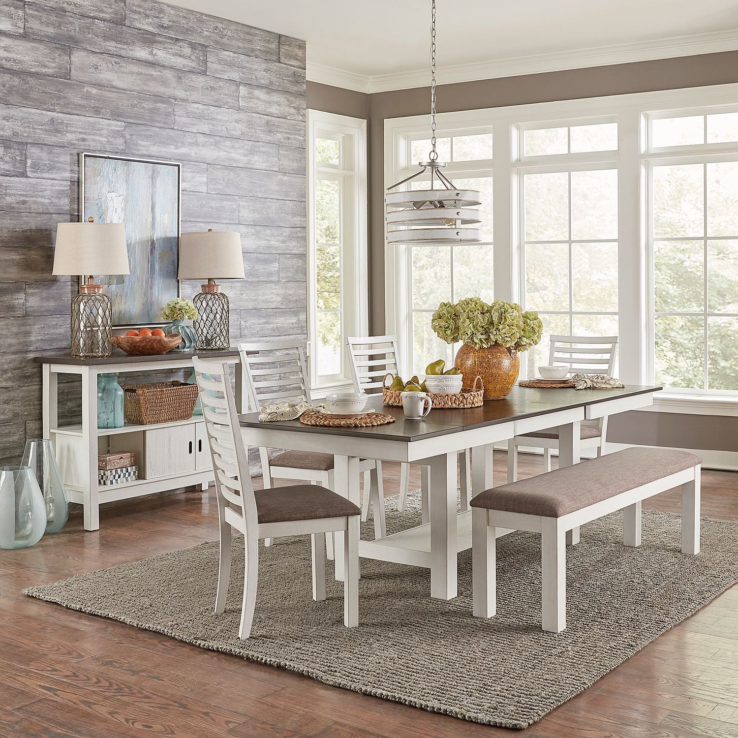 Brook Bay 6 Piece Trestle Table Set image
