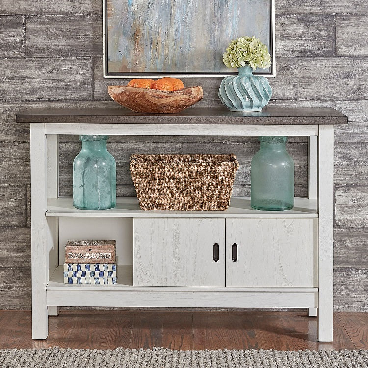 Liberty Furniture Brook Bay Sideboard in Textured White - Luxury Home Furniture (MI)