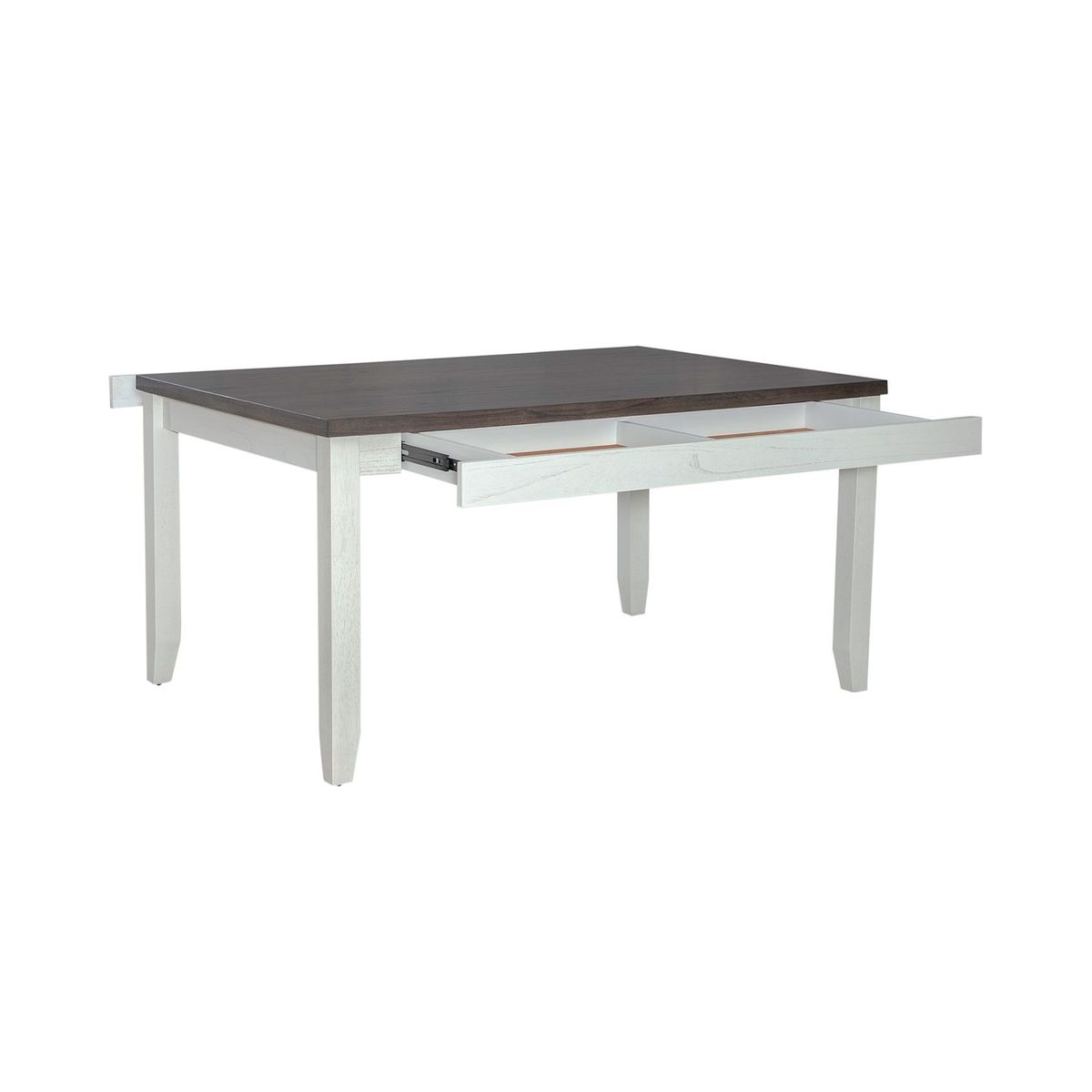 Liberty Furniture Brook Bay Rectangular Leg Table in Textured White 182-CD-RLS - Luxury Home Furniture (MI)