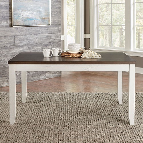 Liberty Furniture Brook Bay Rectangular Leg Table in Textured White 182-CD-RLS - Luxury Home Furniture (MI)