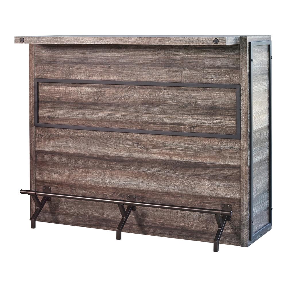 Joe 5-shelf Bar Unit Aged Oak - Luxury Home Furniture (MI)
