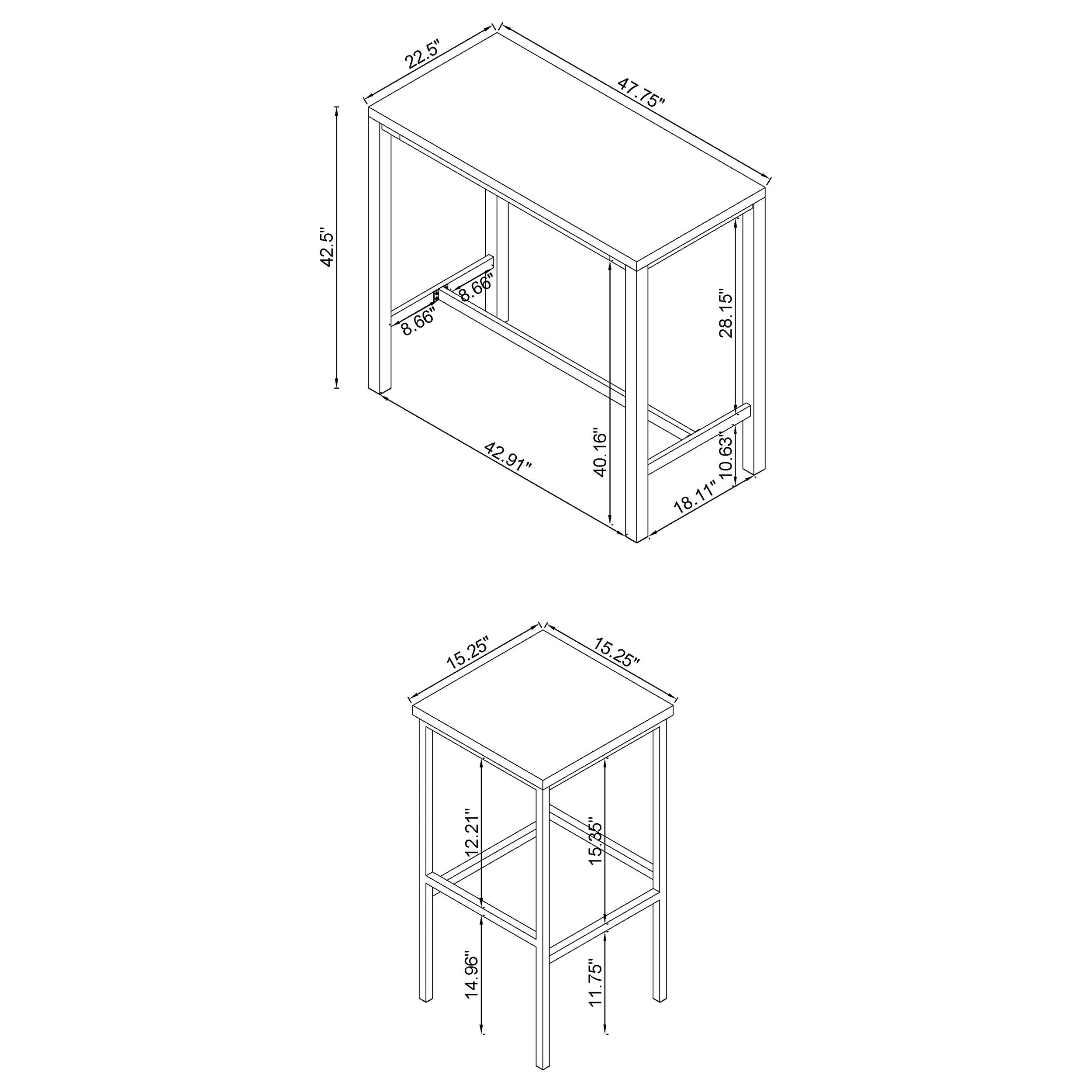 Natividad Bar Table Set - Luxury Home Furniture (MI)