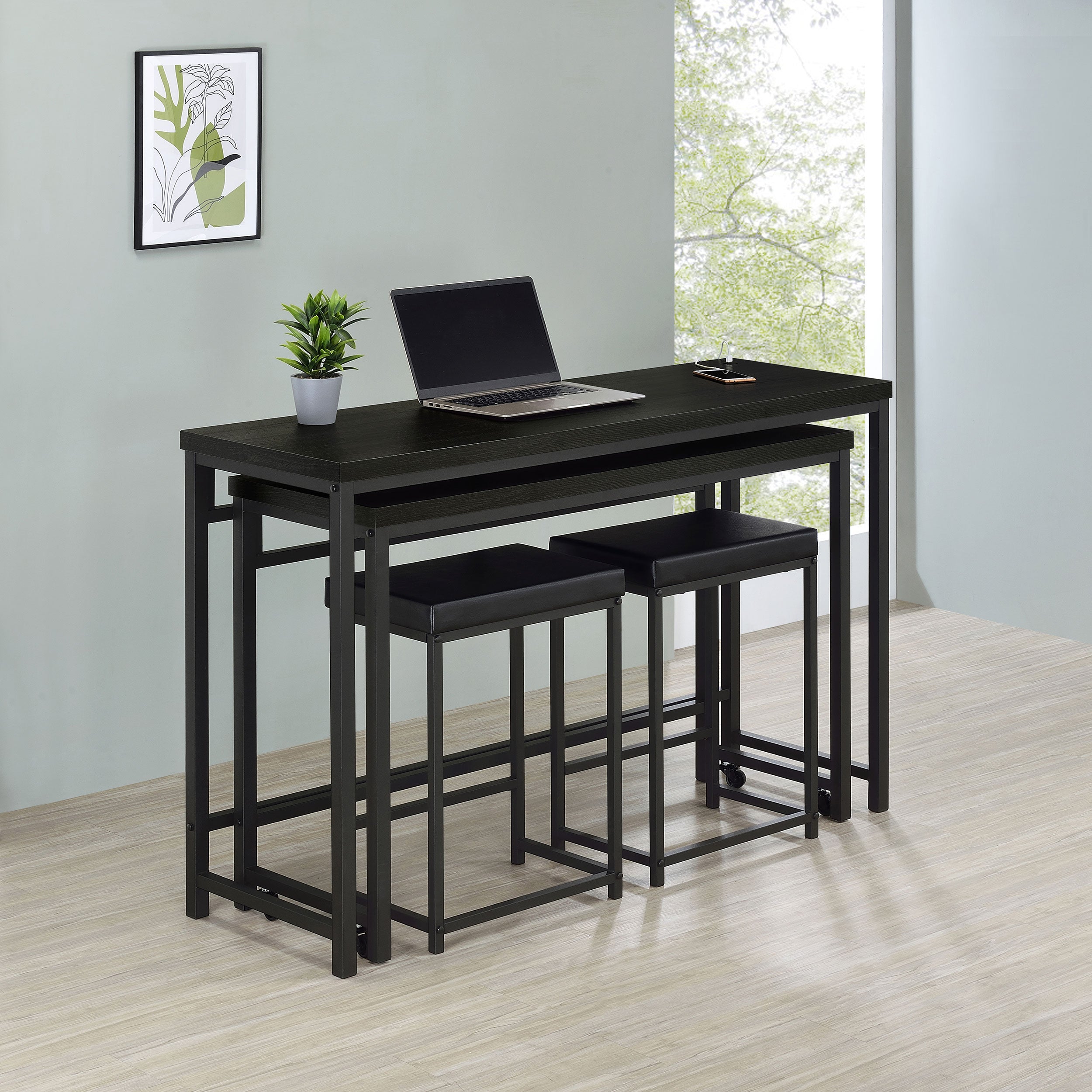 Hawes 4 Pc Counter Height Dining Set - Luxury Home Furniture (MI)