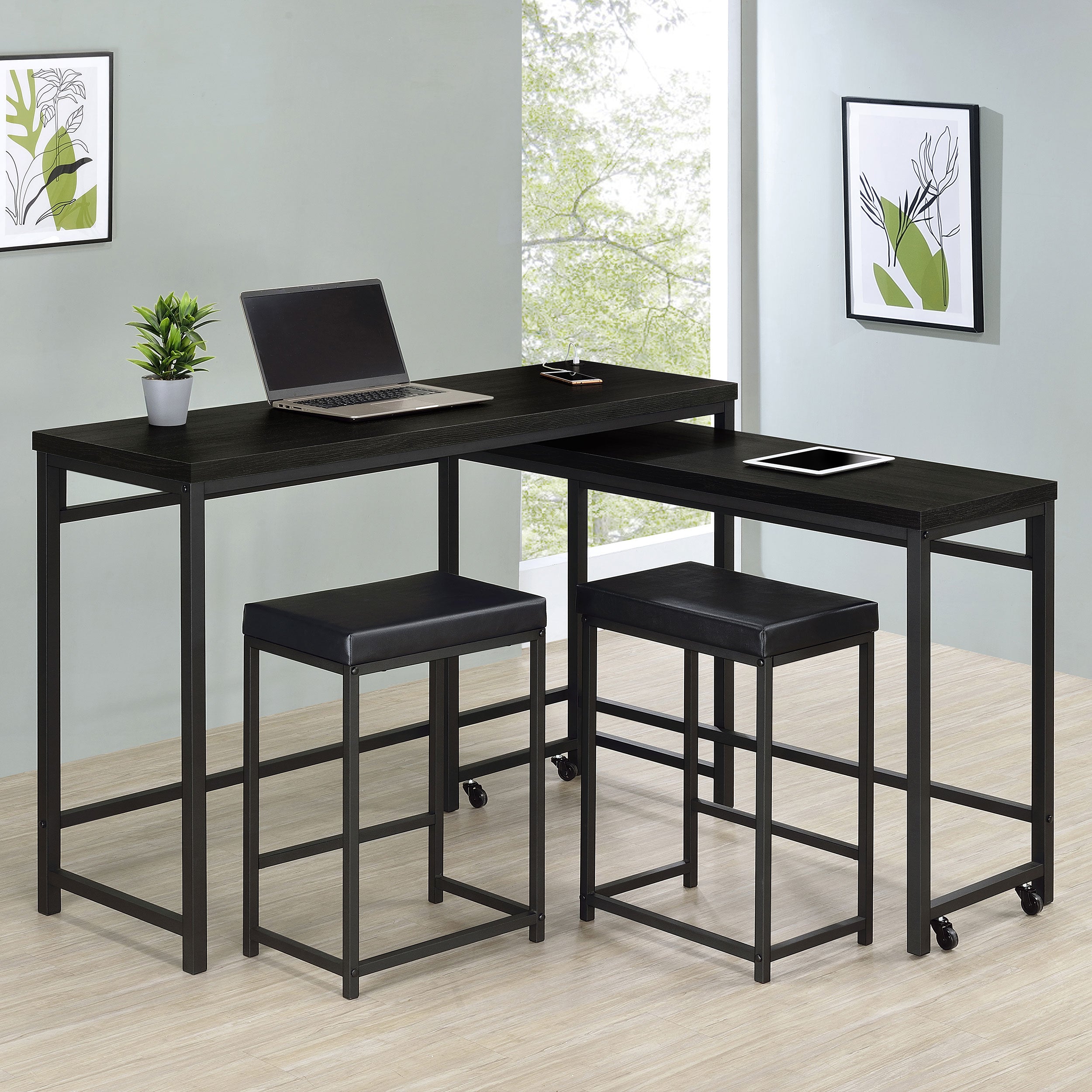 Hawes 4 Pc Counter Height Dining Set - Luxury Home Furniture (MI)