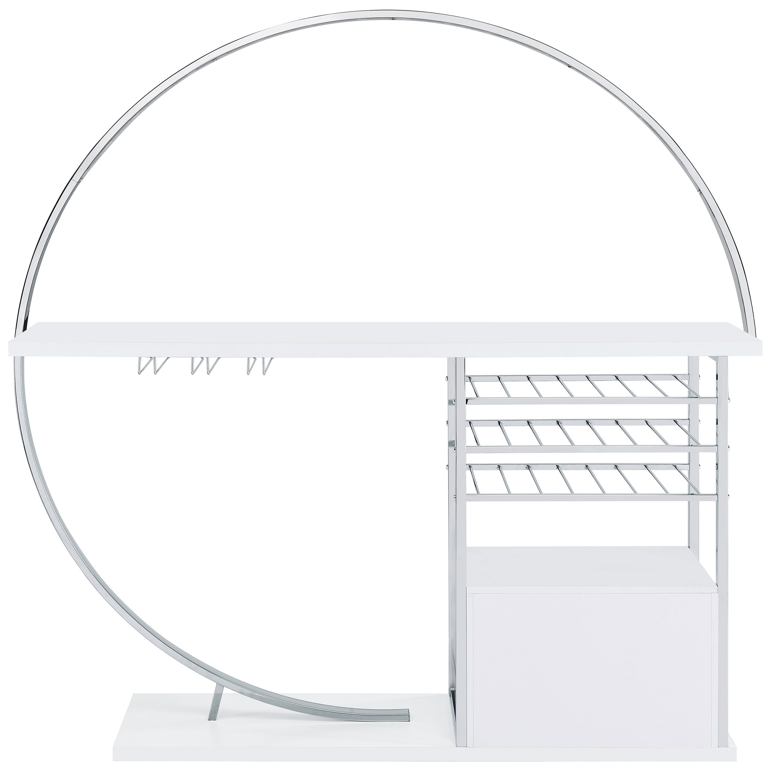 Risley Wine Cabinet with LED Lighting - Luxury Home Furniture (MI)