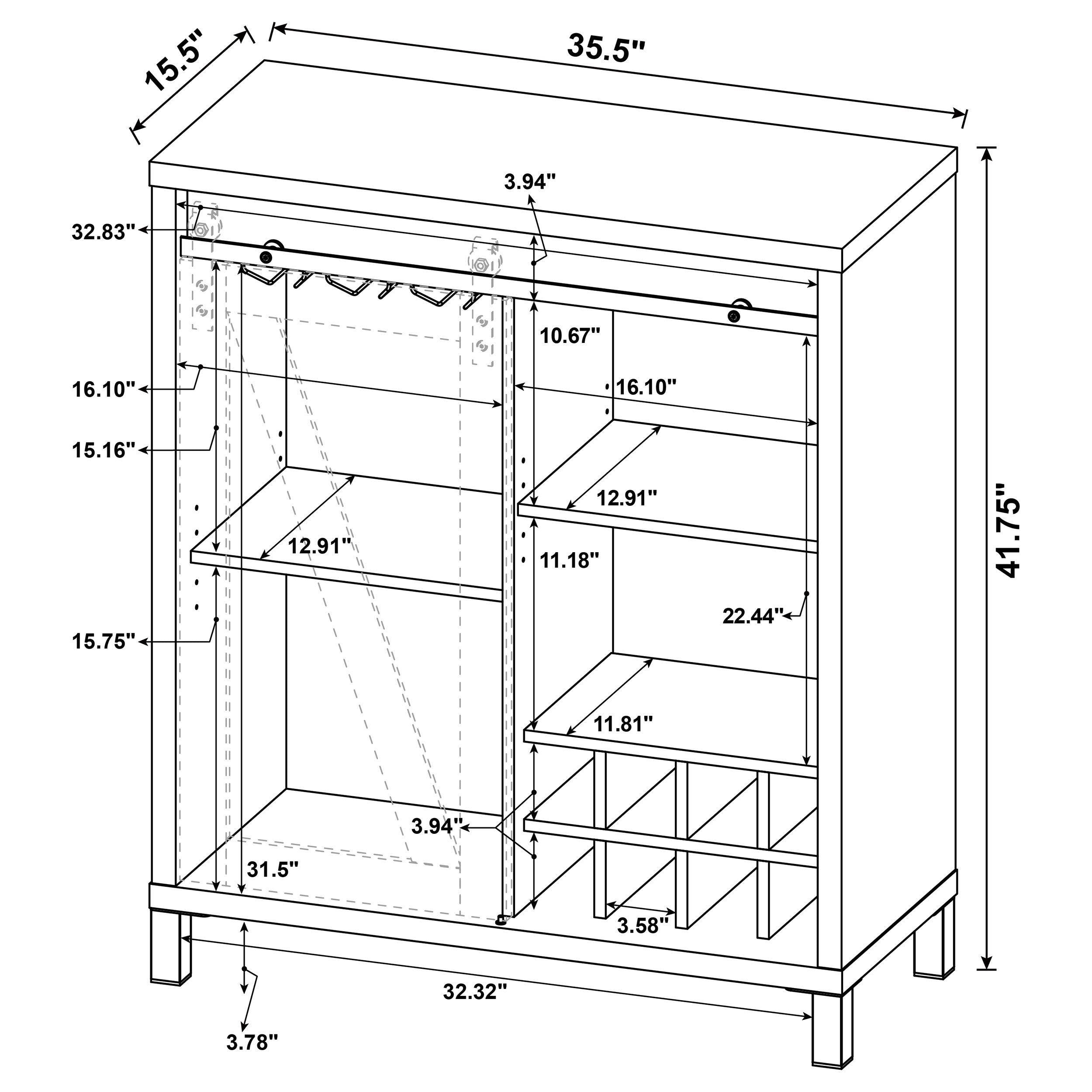 Arlington Bar Cabinet - Luxury Home Furniture (MI)