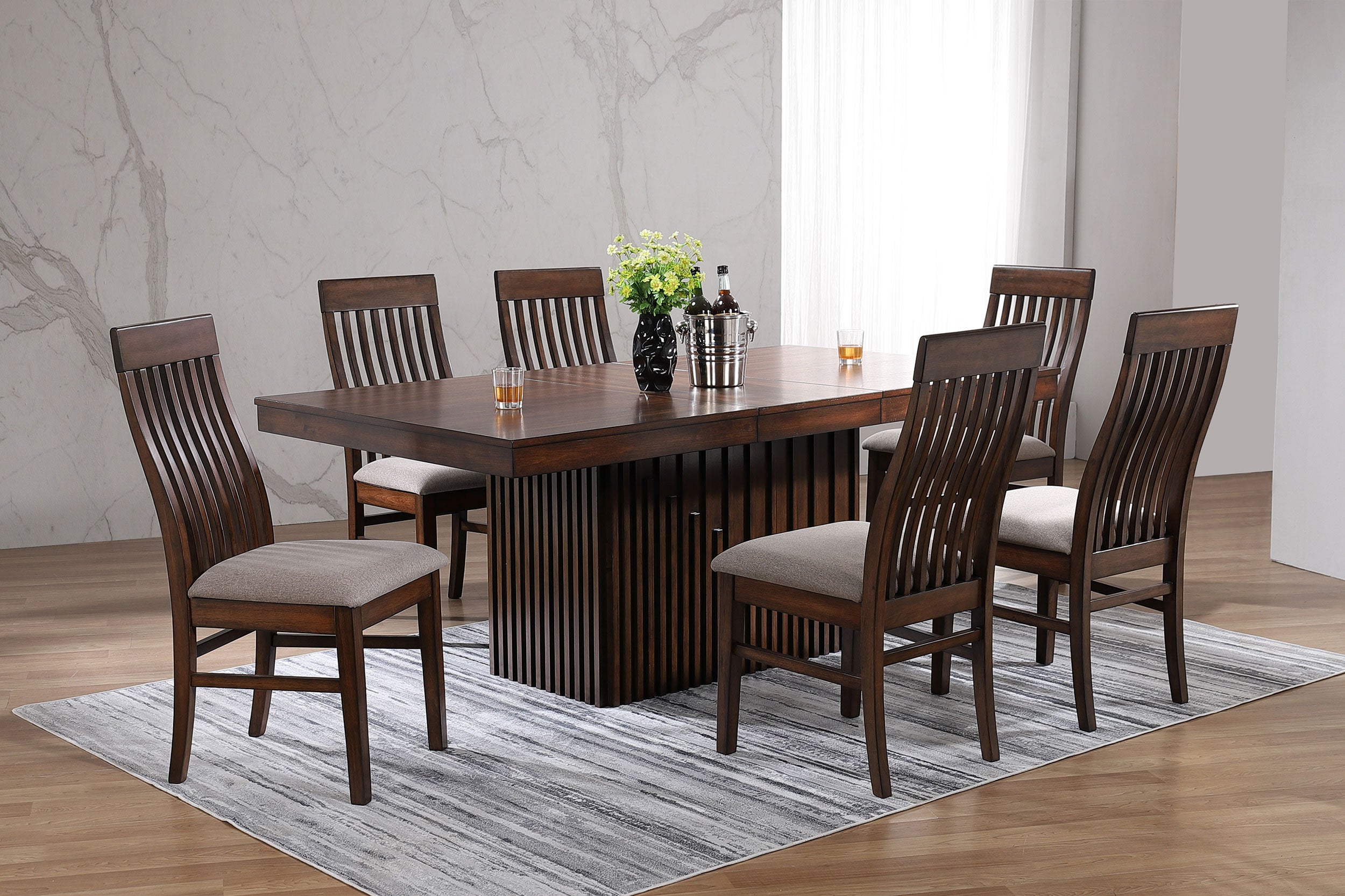 Briarwood 7 Pc Dining Set - Luxury Home Furniture (MI)