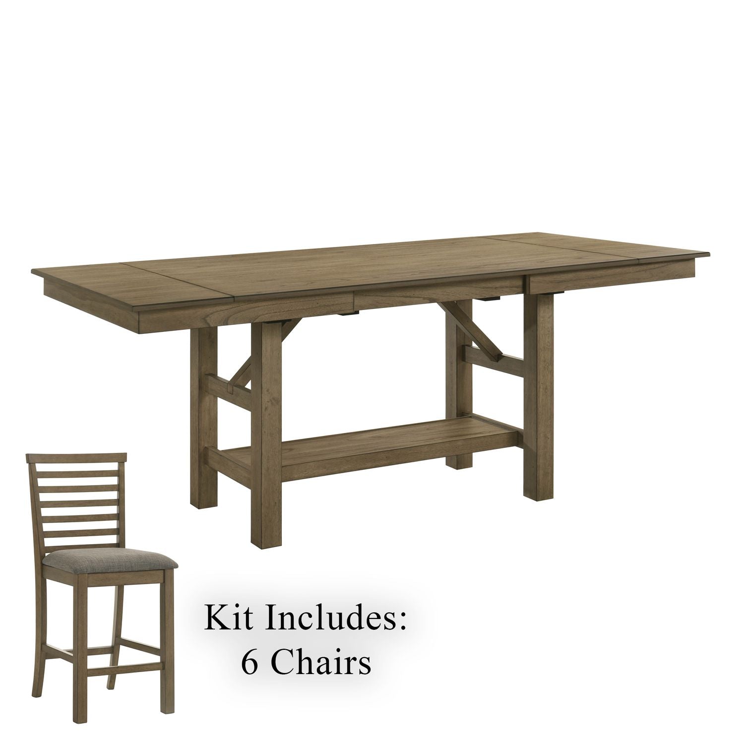 Brook Bay 7 Piece Gathering Table Set image
