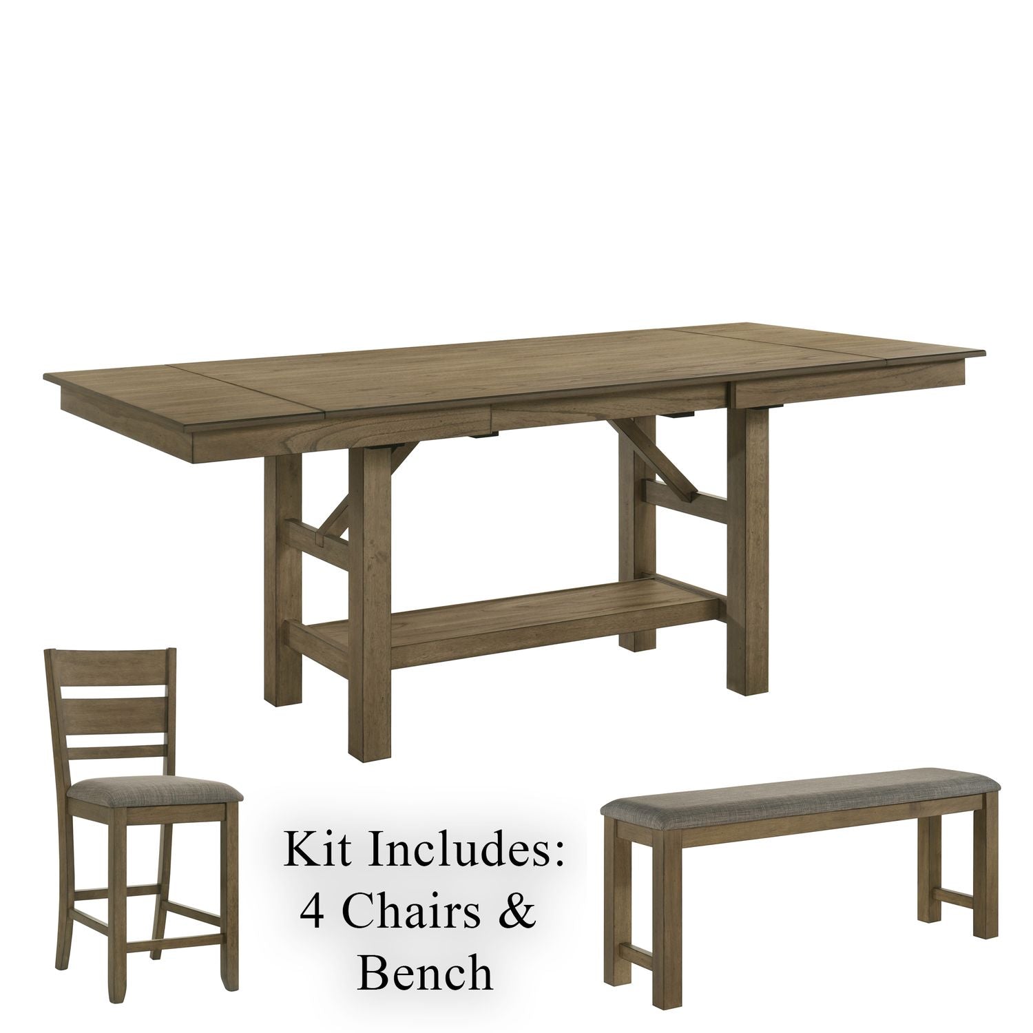 Brook Bay Opt 6 Piece Gathering Table Set image