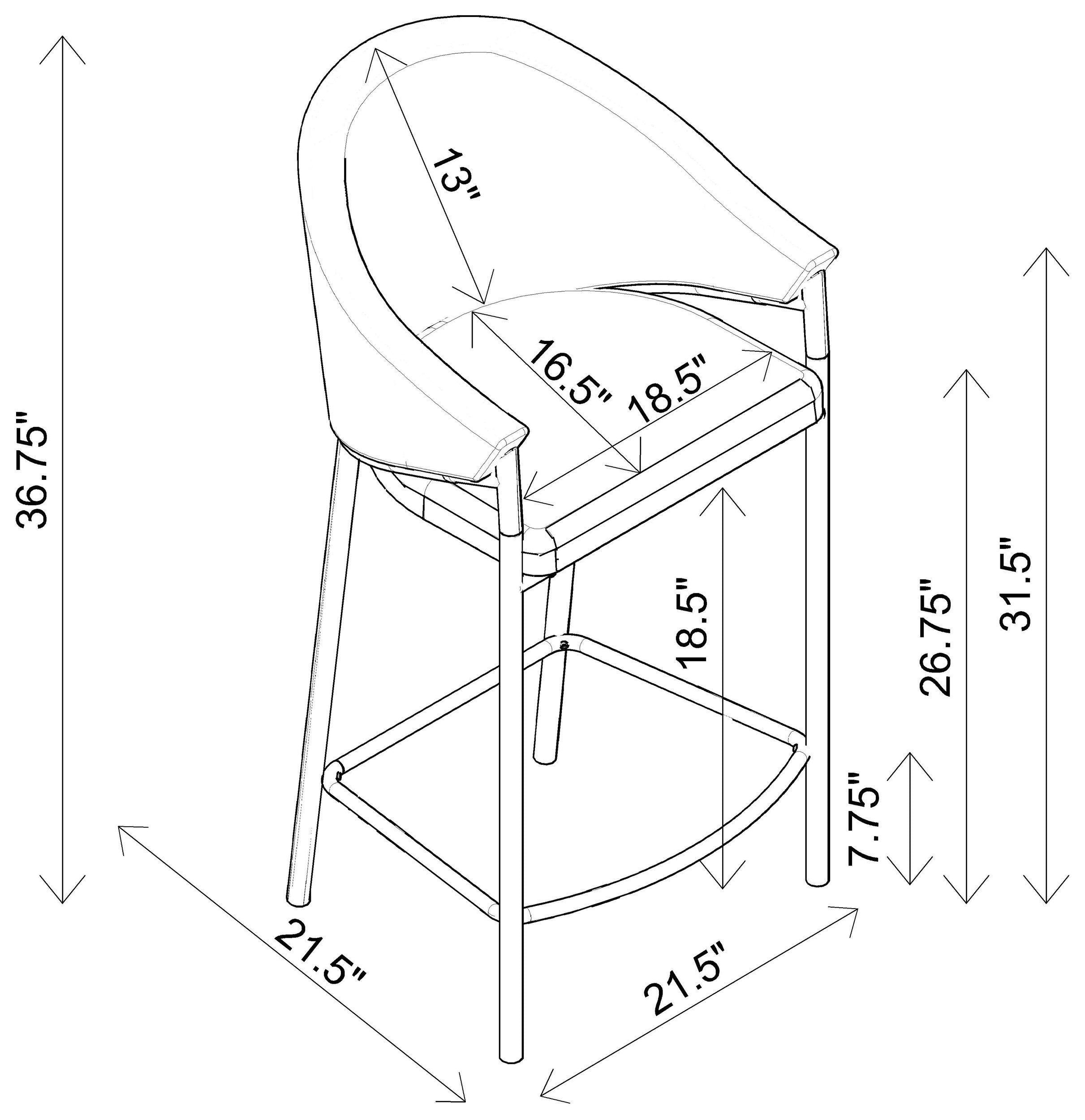 Chadwick Counter Chair - Luxury Home Furniture (MI)