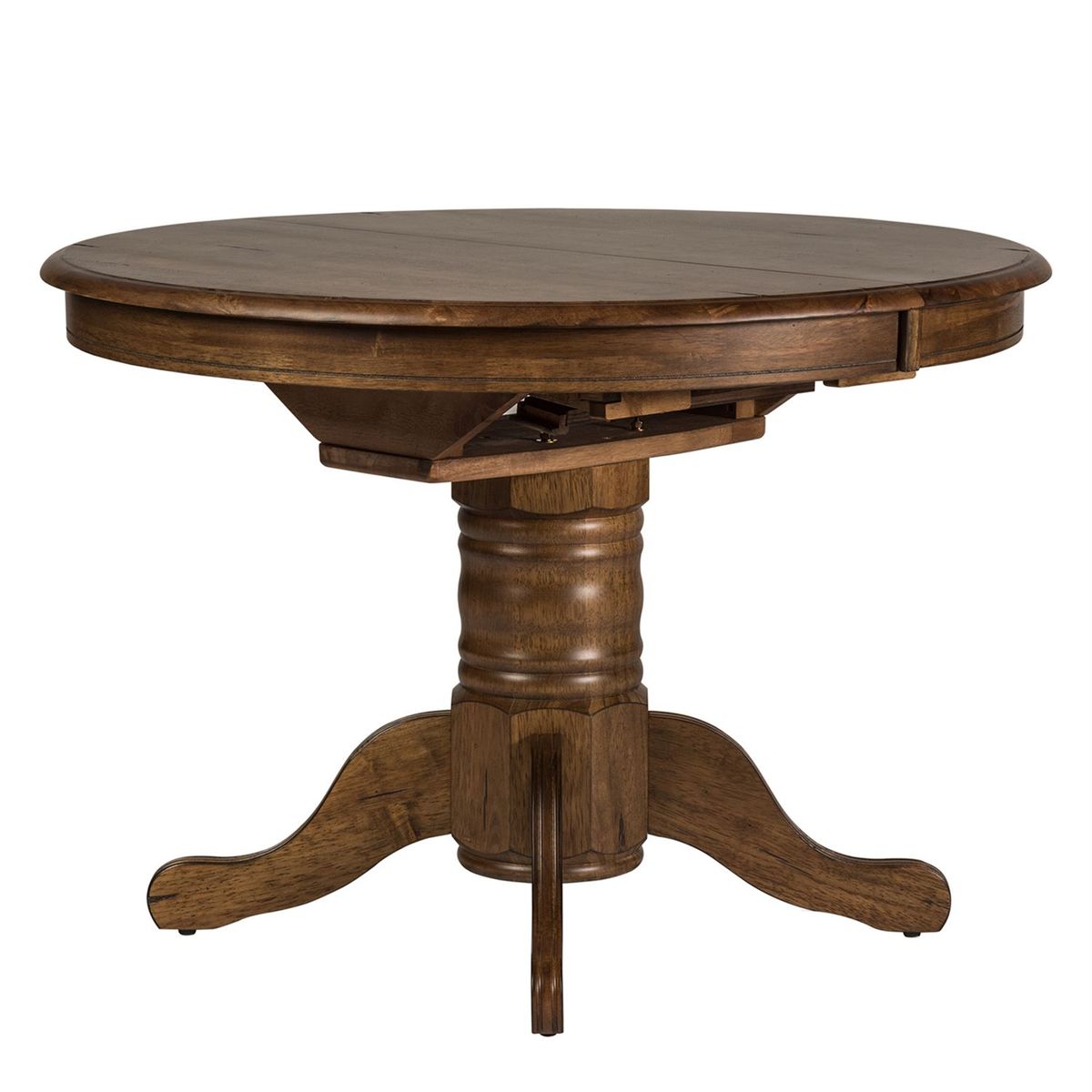 Liberty Furniture Carolina Crossing Oval Pedestal Table in Antique Honey - Luxury Home Furniture (MI)